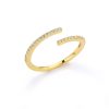 Classic Twist Chain Open Rings For Women Zircon Stainless Steel Geometric Twist Wrapped Couple Ring Wedding Aesthetic Jewelry - Image 18