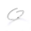 Classic Twist Chain Open Rings For Women Zircon Stainless Steel Geometric Twist Wrapped Couple Ring Wedding Aesthetic Jewelry - Image 19