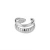 Classic Twist Chain Open Rings For Women Zircon Stainless Steel Geometric Twist Wrapped Couple Ring Wedding Aesthetic Jewelry - Image 35