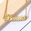 Custom Name Necklaces For Women Personalized Stainless Steel Charms Chain Necklace Femme Christmas Girl Jewelry Gift BFF - Image 5