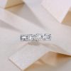 JEWEPISODE 1MM Full Moissanite Ring 925 Sterling Sliver Plated 18k Eternity Band Rings for Woman Man Sparkling Party Jewelry - Image 4