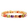 Jewepisode Promotion Lab Colorful Sapphire Topaz Gemstone Tennis Chain Bracelets for Women Anniversary Fine Jewelry Wholesale - Image 6